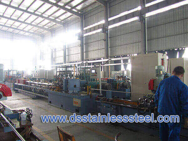 welded stainless steel tube production